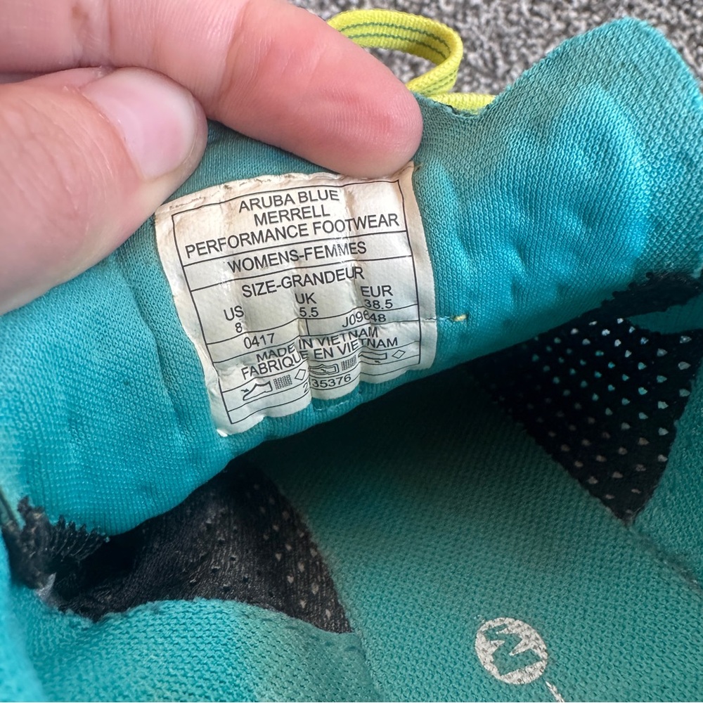 Merrell Sneaker Running Shoes FlexConnect Blue Trail Women’s 8 - Picture 8 of 9